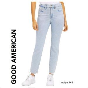 GOOD AMERICAN Good Legs Cigarette Raw Hem Jeans US 0/25 Style#GLCIRH802T
